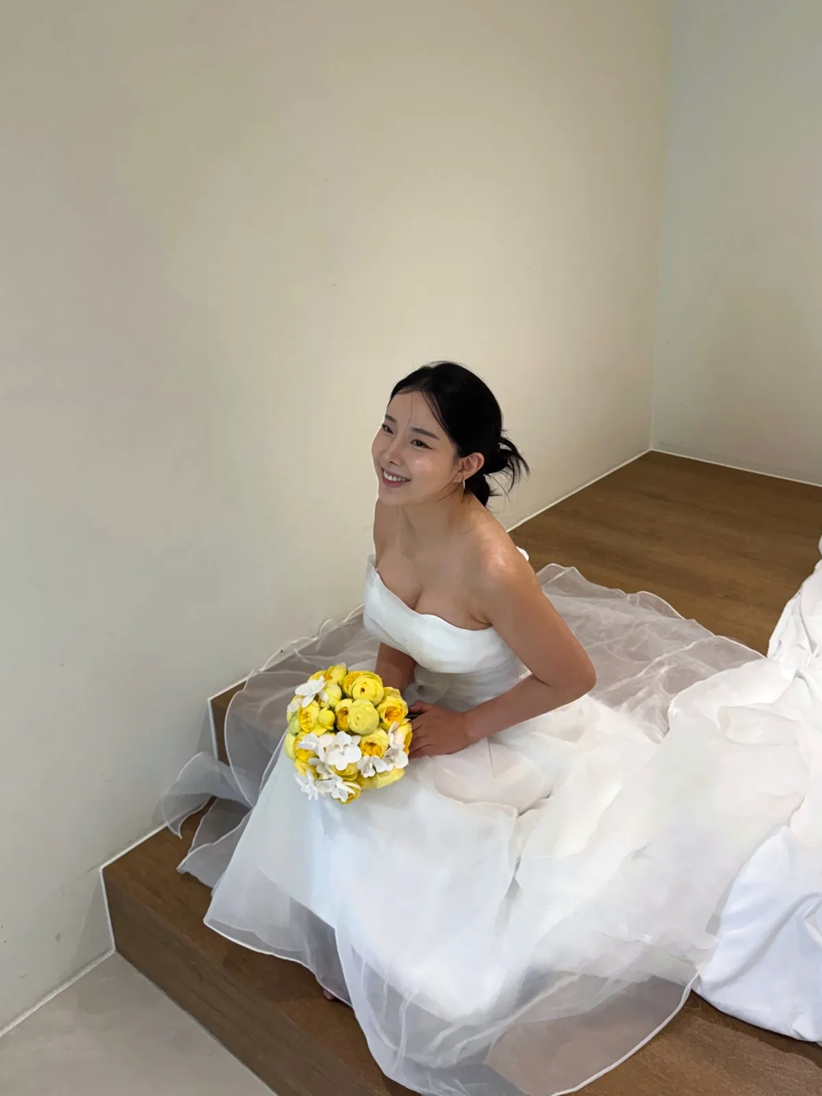 노오오랑 장미위에 나비 2